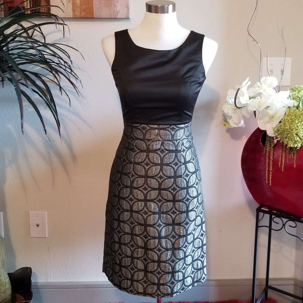 H&M black & silver Dress Size 4